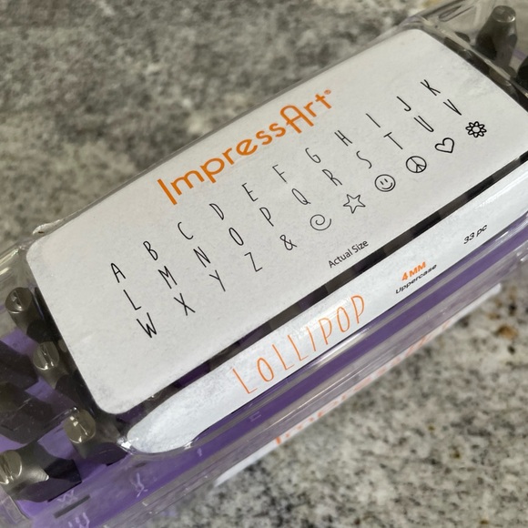 imPRESS art Lollipop Purple uppercase - Picture 3 of 10